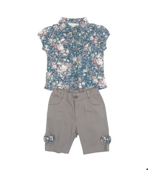 ست شومیز و شلوارک نوزادی نرمی